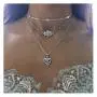 Chargances Women Heart and Palm Pendant Necklace Silver Choker Necklace Bohemia Three Layered Necklace Delicate Long Choker Chain Jewelry for Prom Party Festival Dating Gift for Women and Girls Chargances Women Heart and Palm Pendant Necklace Silver Choker Necklace Bohemia Three Layered Necklace Delicate Long Choker Chain Jewelry for Prom Party Festival Dating Gift for Women and Girls