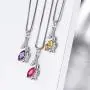 Aurora Tears Flower Necklace Earrings Sets Women 925 Sterling Silver Rose/Tulip/Catus Jewelry Birthday Dating Gift Aurora Tears Flower Necklace Earrings Sets Women 925 Sterling Silver Rose/Tulip/Catus Jewelry Birthday Dating Gift