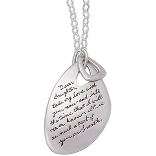 BB Becker ''Dear Daughter Sterling Silver Necklace - Love, for Her, Jewelry for Her