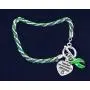 Fundraising For A Cause | Green Ribbon Awareness ''Together We Can Make A Difference'' Charm Bracelet - Rope-Style Charm Bracelet for Organ Donation, Cerebral Palsy, Mental Health, Lyme Disease, & Lymphoma Awareness (1 Bracelet) Fundraising For A Cause | Green Ribbon Awareness ''Together We Can Make A Difference'' Charm Bracelet - Rope-Style Charm Bracelet for Organ Donation, Cerebral Palsy, Mental Health, Lyme Disease, & Lymphoma Awareness (1 Bracelet)