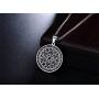 MPRAINBOW Mens Stainless Steel Talisman Seal of Solomon Viking Runes Tetragrammaton Pendant Lucky Talisman Necklace