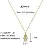 Kyerlyn Hamsa Evil Eye Pendant Necklace 14K Gold Plated Dainty Necklace for Women Handmade Jewerly Gift for Teen Girls Kyerlyn Hamsa Evil Eye Pendant Necklace 14K Gold Plated Dainty Necklace for Women Handmade Jewerly Gift for Teen Girls