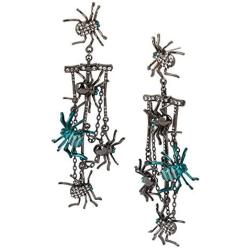 Betsey Johnson Spider Chandelier Earrings