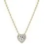 PAVOI 14K Gold Plated Post Faux Diamond Round Solitaire Pendant Halo Necklace | Gold Necklace for Women | Slider Adjustable
