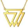 Beautlace Geometric Necklace Silver/18K Gold/Black Gun Plated Triangle Rectangle Choker Jewelry Gifts for Men and Women Beautlace Geometric Necklace Silver/18K Gold/Black Gun Plated Triangle Rectangle Choker Jewelry Gifts for Men and Women