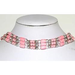 AnsonsImages 37'' Inches Long Magnetic Wrap Necklace Choker Bracelet Anklet Lariat Pink