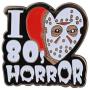 CENWA Horror Jewelry Halloween Jewelry I Love 80s Horror Enamel Pin Halloween Horror Movie Gift