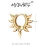 MYEARS Women Gold Huggie Hoop Earrings Bead Ball Spike Star Diamond CZ Sleeper Dangle Drop 14K Gold Filled Tiny Boho Beach Simple Delicate Handmade Hypoallergenic Jewelry Gift
