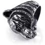 Tiger Head Ring for Men, Vintage Gothic Tribal Biker Tiger Skull Ring, Retro Tiger Totem Rings, Tiger Signet Amulet Ring, Viking Animal Tiger Jewelry Gift for Men Boys