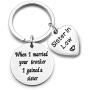 Sister In Law Keychain Gift for Sister Sister of the Groom Jewelry Wedding Gift