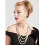 BABEYOND 1920s Gatsby Pearl Necklace Vintage Bridal Pearl Necklace Earrings Jewelry Set Multilayer Imitation Pearl Necklace with Brooch BABEYOND 1920s Gatsby Pearl Necklace Vintage Bridal Pearl Necklace Earrings Jewelry Set Multilayer Imitation Pearl Necklace with Brooch
