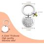 Eigso Bee Charm Keychain Perhaps The Bee is More Honored Because of What She Does for Others Appreciation Gift for Employee Teacher