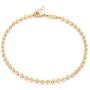 Fettero Gold Bracelet Chain 14K Gold Plated Dainty Minimalist Simple Boho Copper Jewelry Gift for Women Men