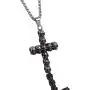 U7 Men Personalized Silver Black Gothic Skull Necklace Stainless Steel /18K Gold/Black Leather Chain Pendant, 20 Inch to 26 Inch U7 Men Personalized Silver Black Gothic Skull Necklace Stainless Steel /18K Gold/Black Leather Chain Pendant, 20 Inch to 26 Inch