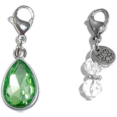 Clip On Charm, Build Your Own Bracelet, Bag, Purse, Handbag, Message, Inspirational, Keychain, Zipper Pull, Jewelry