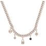 MUXI Pendant Necklace Choker Waterproof Stainless Handmade Dainty Lucky Chain Necklace for Women,Girls