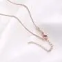 NEIQII Necklaces for Women, Teardrop-Shaped Necklace Pendant, Rose Gold Plated Womens Necklaces, 3A Cubic Zirconia Pendants for Womens Jewelry Gift NEIQII Necklaces for Women, Teardrop-Shaped Necklace Pendant, Rose Gold Plated Womens Necklaces, 3A Cubic Zirconia Pendants for Womens Jewelry Gift