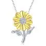 Sunflower Necklace 925 Sterling Silver Sunflower Jewelry Sunflower Gift Summer Jewelry For Women Sunflower Necklace 925 Sterling Silver Sunflower Jewelry Sunflower Gift Summer Jewelry For Women