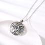 Waysles Giraffe Necklace S925 Sterling Silver Tree of Life Necklace with Love Heart/Giraffe Animal Head Necklace Cute Animal Giraffe Jewelry Gifts for Women Mom