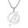 Gmai Stainless Steel Superhero Round Flash Lightning Pendant Flash Fan Jewelry Gmai Stainless Steel Superhero Round Flash Lightning Pendant Flash Fan Jewelry