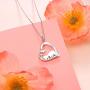 S925 Sterling Silver Cute Animal Panda Pendant Necklace for Women Teen Girls Penda Lover Gifts