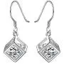 Hosaire Dangle Earrings Elegant Shining Crystal Drop Hook Earrings for Womens Jewelry