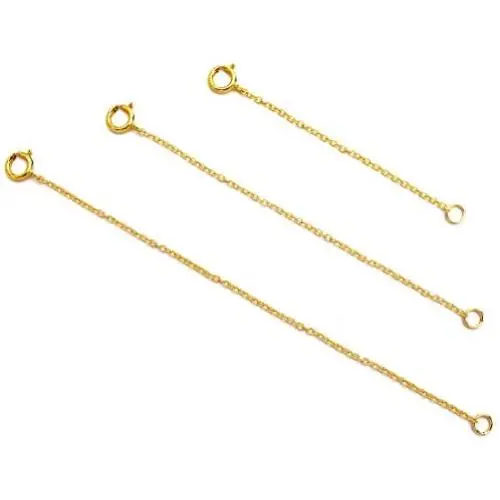 14K Gold Filled Choker Necklace Bracelet Extender - Fine Thin Chain, Durable Strong Removable, Made in USA, Set of 3 14K Gold Filled Choker Necklace Bracelet Extender - Fine Thin Chain, Durable Strong Removable, Made in USA, Set of 3