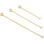 14K Gold Filled Choker Necklace Bracelet Extender - Fine Thin Chain, Durable Strong Removable, Made in USA, Set of 3