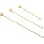 14K Gold Filled Choker Necklace Bracelet Extender - Fine Thin Chain, Durable Strong Removable, Made in USA, Set of 3 14K Gold Filled Choker Necklace Bracelet Extender - Fine Thin Chain, Durable Strong Removable, Made in USA, Set of 3