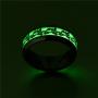 Fashion Design Titanium Stainless Steel Luminous Dragon Pattern Rings Fantastic Glow in The Dark Ring Jewelry for Men Women