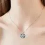 TOUPOP Ocean Wave and Cute Sea Turtle Necklace for Women 925 Sterling Silver Necklace Pendant Jewelry with CrystalGifts for Turtle Lovers Girls Mother