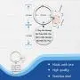 HN HNHB Not Be There with You Will Be There for You Long Distance Relationship Keychain Boyfriend Girlfriend Wife Husband Gift Meaningful Jewelry Gifts