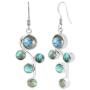 Natural Labradorite Earrings 925 Silver Overlay handmade Dangle Earrings