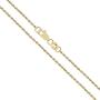 10K Yellow Gold 1.5mm Diamond Cut Rope Chain Necklace
