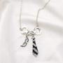 WSNANG Fifty Movie Necklace Freedom Handcuffs Mask Tie Necklace Movie Jewelry Gift