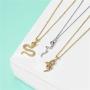cmoonry 14K Gold Plated Snake Necklace for Women Girl Gothic Serpent Pendant Necklace Female CZ Party Jewelry