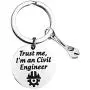 FAADBUK Engineer Keychain Civil Engineer Gift Trust Me Im an Civil Engineer Civil Engineer Graduation Gift FAADBUK Engineer Keychain Civil Engineer Gift Trust Me Im an Civil Engineer Civil Engineer Graduation Gift