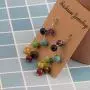 WUSUANED 7 Chakra Healing Energy Balancing Long Dangle Hook Earrings Yoga Jewelry Meditation Gift for Women Girls