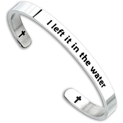 Kivosliviz Baptism Bracelet for Women Adult Baptism Gift Baptized Bracelet for Teen Girl