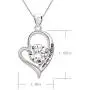 ALOV Jewelry Sterling Silver Daughter-in-Law Love Heart Cubic Zirconia Pendant Necklace ALOV Jewelry Sterling Silver Daughter-in-Law Love Heart Cubic Zirconia Pendant Necklace