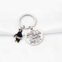 WSNANG Penguin Gifts Keychain Inspirational Penguin Gifts for Penguin Lovers You are Braver Stronger Smarter Than You Think Keychain Penguin Lover Gift Friends Gifts
