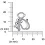 Pretty Jewels Sterling Silver 0.14 CT Natural Diamond Monkey Mom Holding Child Mothers Love Pendant Necklace with 18'' Chain