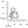 Pretty Jewels Sterling Silver 0.14 CT Natural Diamond Monkey Mom Holding Child Mothers Love Pendant Necklace with 18'' Chain