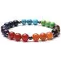 Jovivi Black Magnetic Hematite 7 Chakra Healing Balancing Therapy Energy Crystal Stretch Beads Bracelet & Tree of Life Necklace Pendant