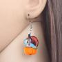 NEWEI Acrylic Thanksgiving Anime Turkey Earrings For Women kid Girl Fashion Charm Jewelry Gifts
