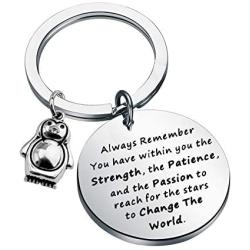 CENWA Penguin Gifts Penguin Lovers Gift Always Remember You Have Within You The Strength Keychain Inspirational Gift