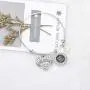 WSNANG Autism Awareness Jewelry Autistic Encouragement Gift Autism Mom/Aunt/Nana/Sister Wire Bangle with Teach Love Autism Charm Jewelry