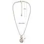 My Prime Gifts Snap Jewelry Rose Gold Rhinestone Open Halo Necklace 18'' + 3'' Ext Holds & Fits 18-20mm