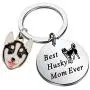 PENQI Husky Keychain Husky Jewelry Best Husky Mom Ever Keychain Dog Mom Ever Gift Dog Lover Dogs Jewelry for Husky Lover PENQI Husky Keychain Husky Jewelry Best Husky Mom Ever Keychain Dog Mom Ever Gift Dog Lover Dogs Jewelry for Husky Lover