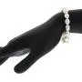 Gem Stone King Rhodium Plated 3pc Cultured Freshwater White Pearl Necklace Bracelet Earring Set